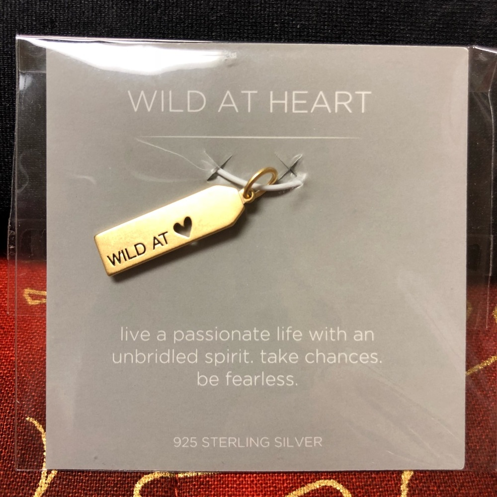 Wild at Heart Origami Owl Core Charm 925 Sterling
